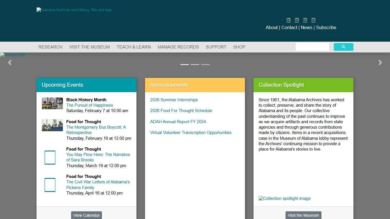 Alabama Department of Archives and History